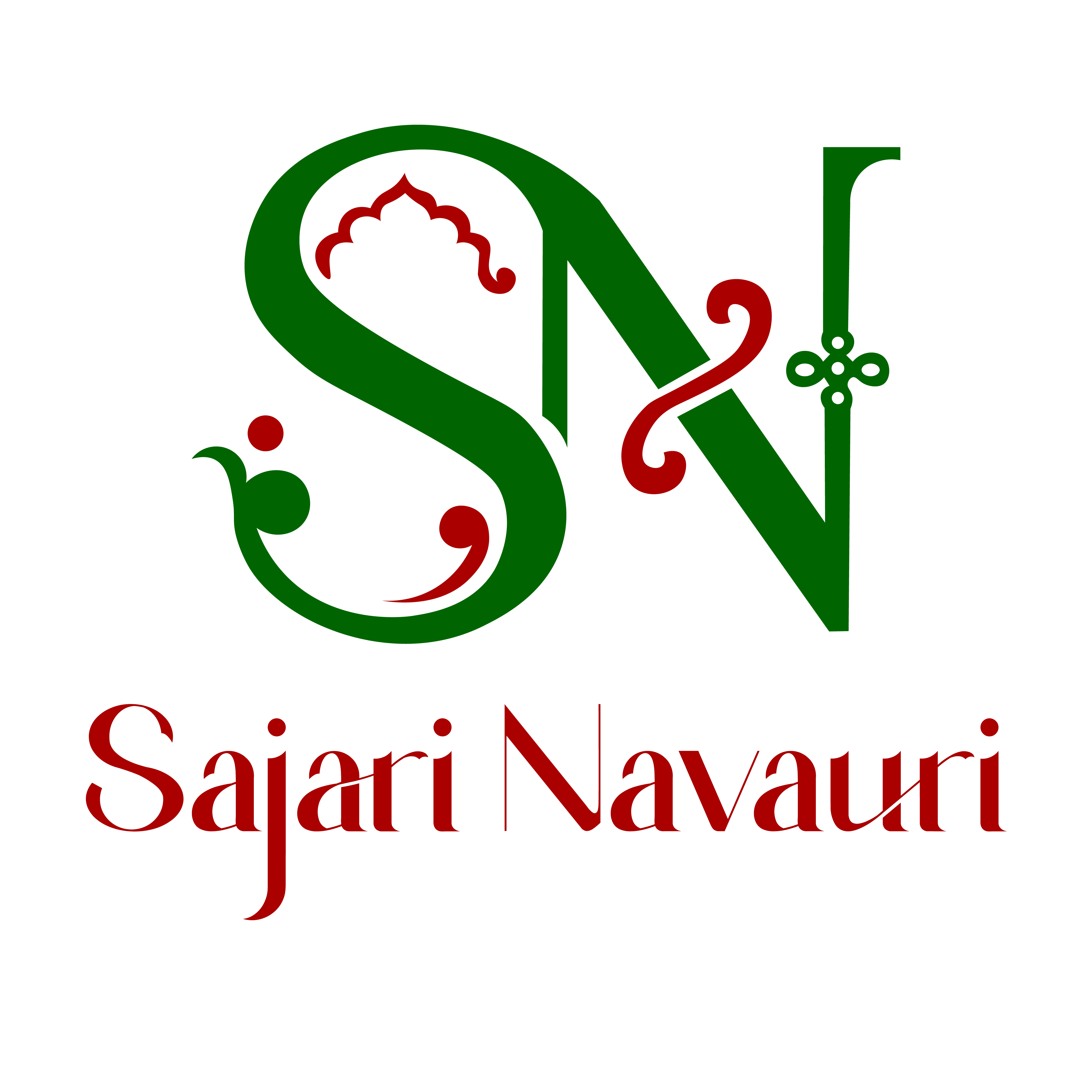 Logo on green