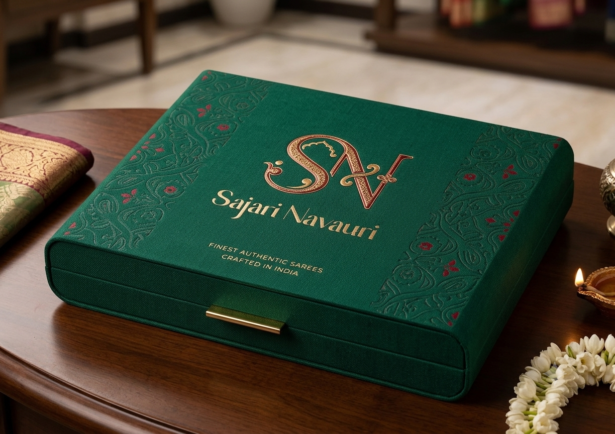 Luxury saree packaging box