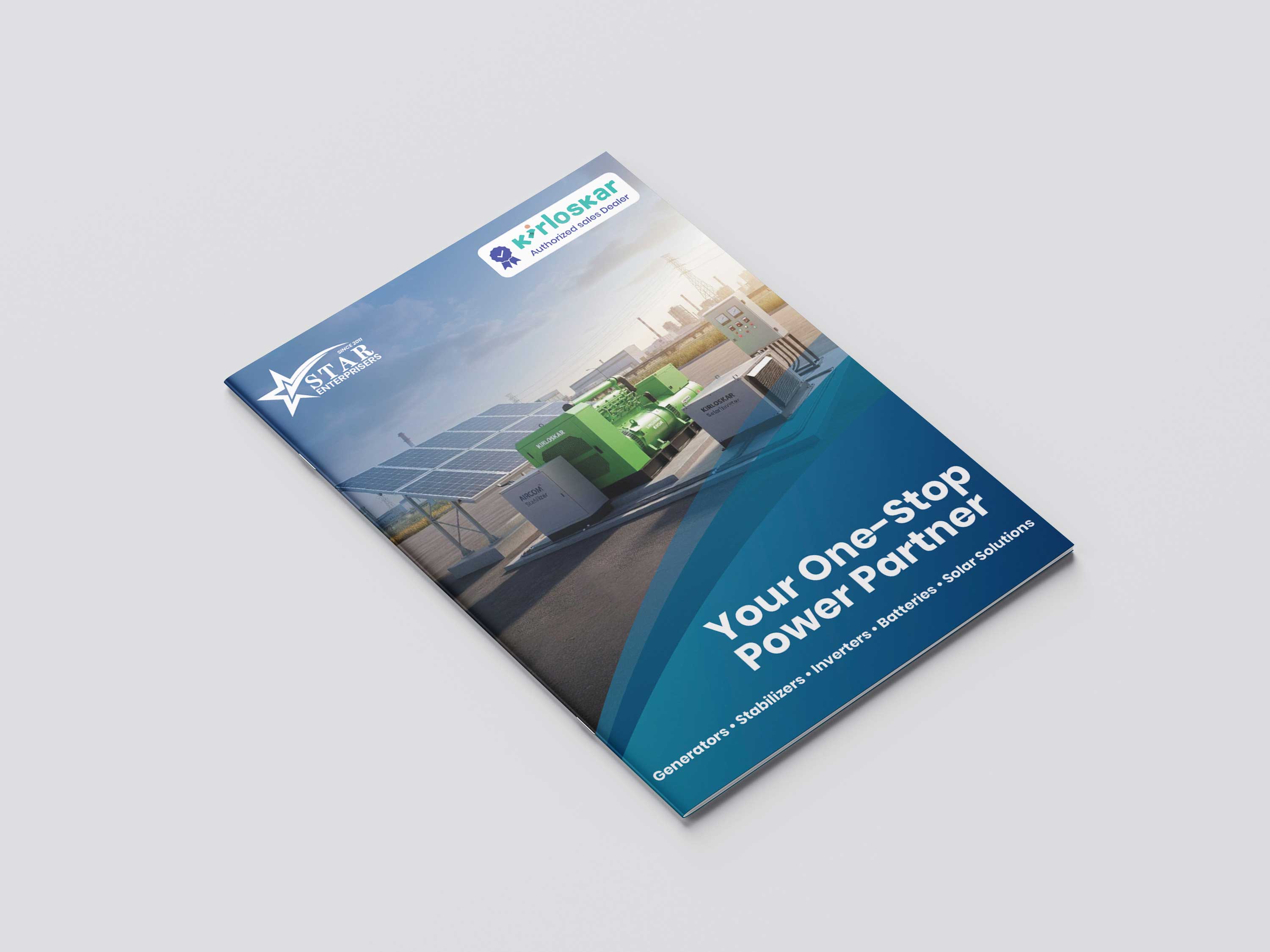 A4 Brochure Front Mockup