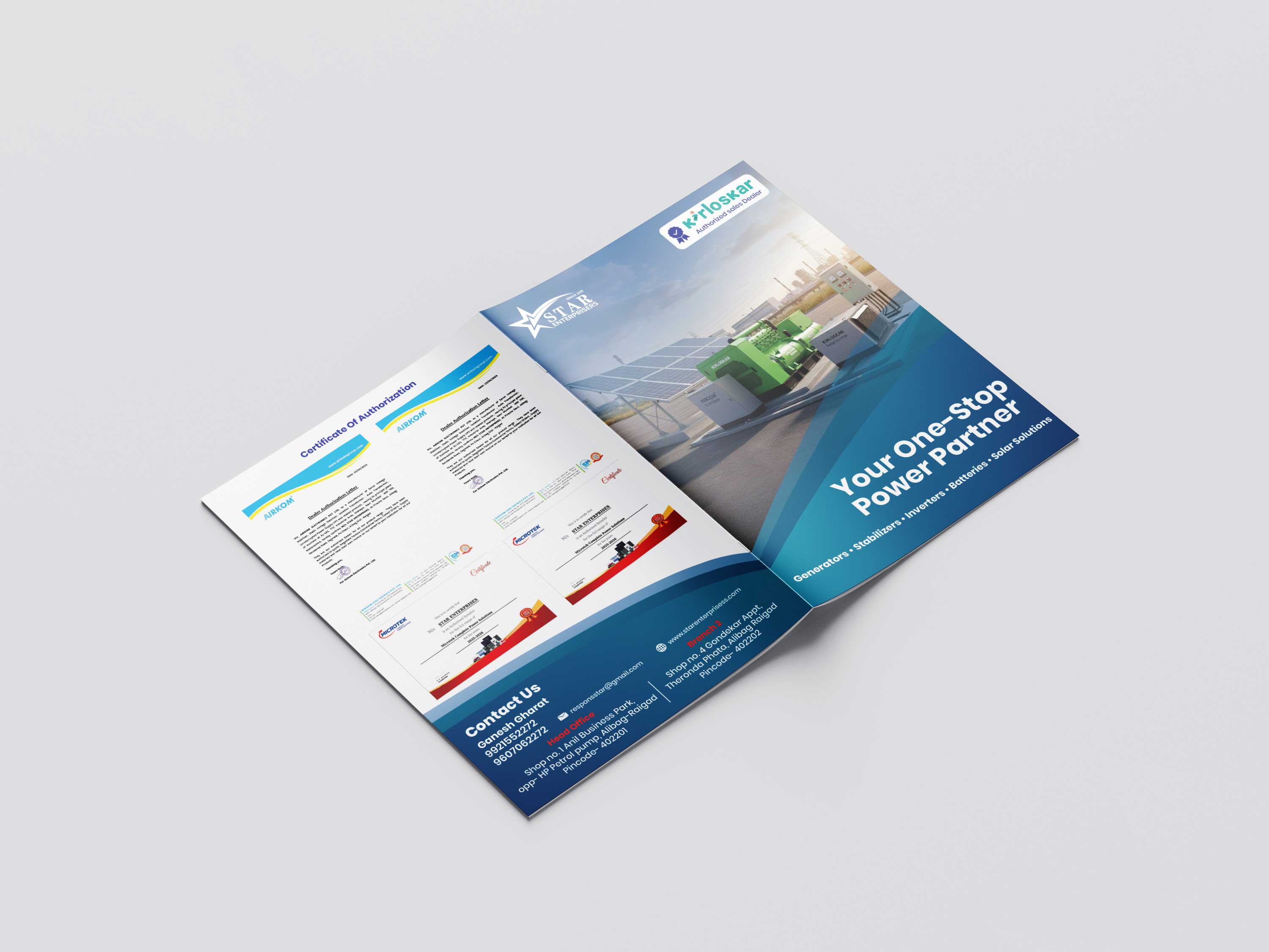 A4 Brochure Back Mockup
