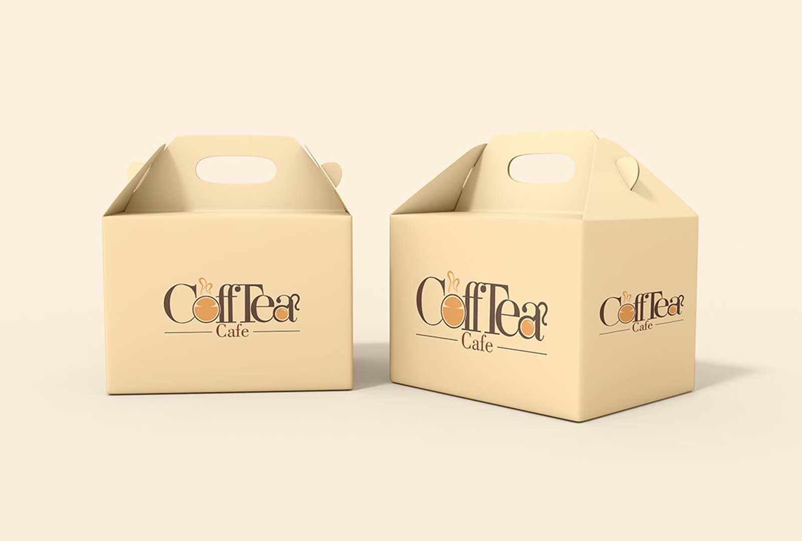 CoffTea Cafe Gable Box Packaging