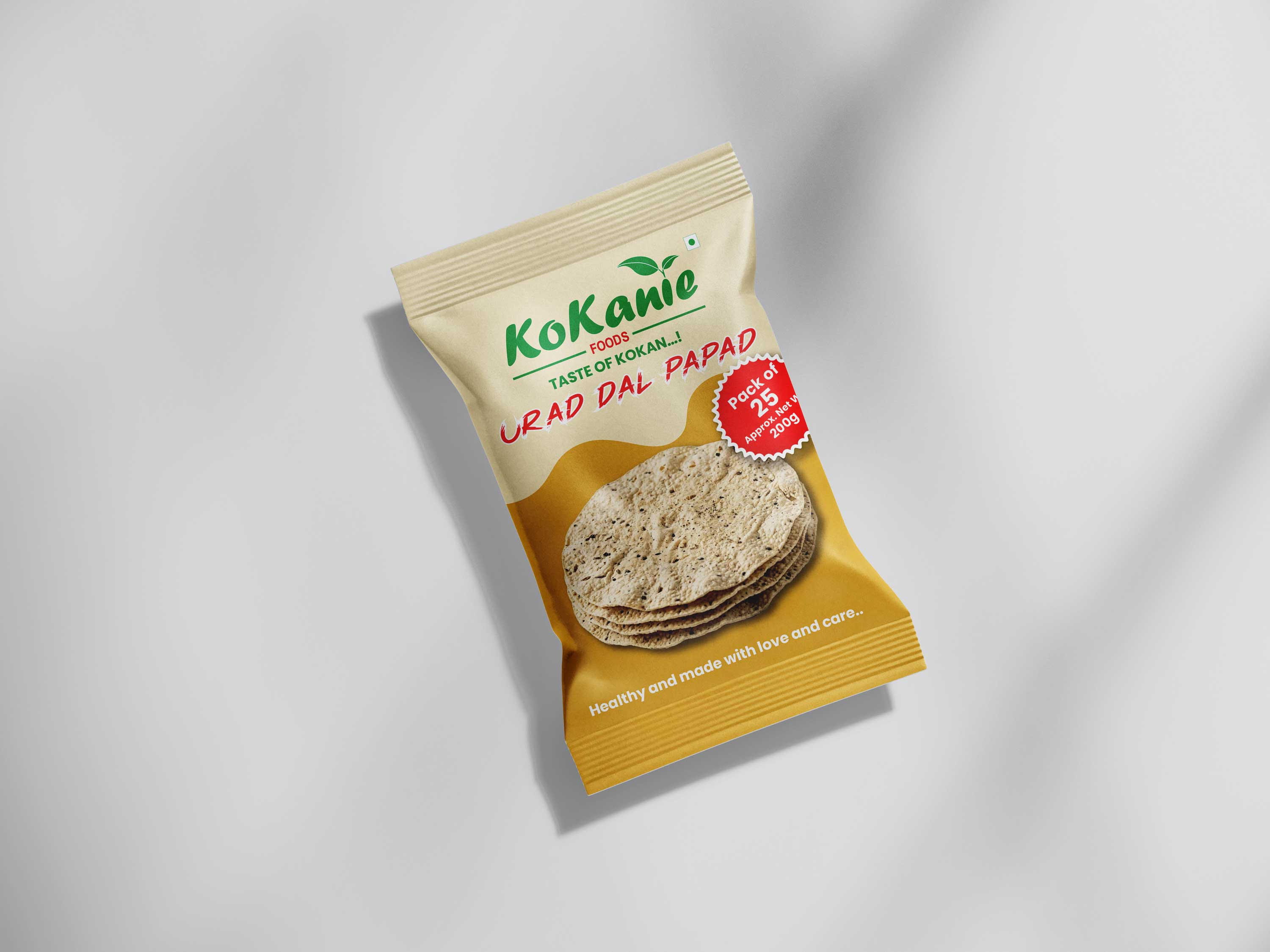 Kokanie Urad Dal Papad pack